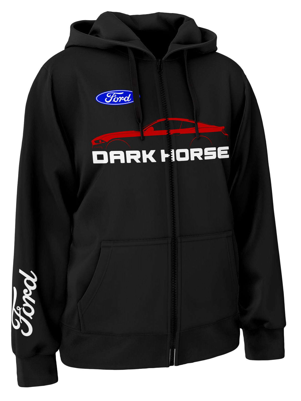 Ford Mustang Dark Horse Zipper Hoodie