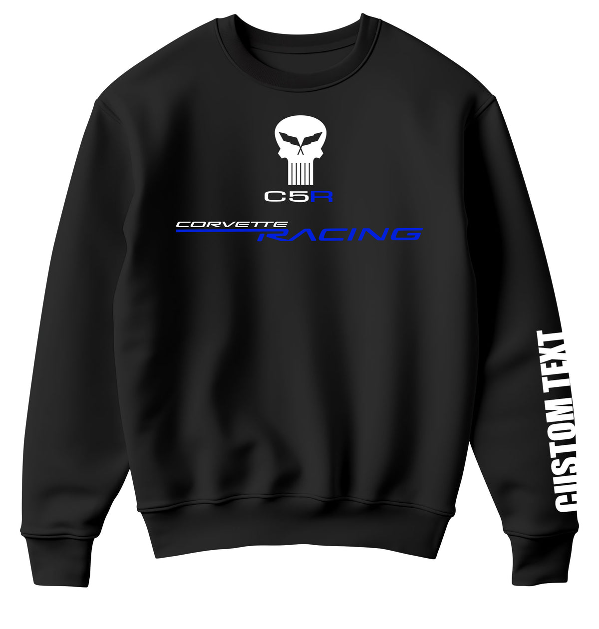 Corvette Racing C5 Jake Skull Personalized Sweatshirt