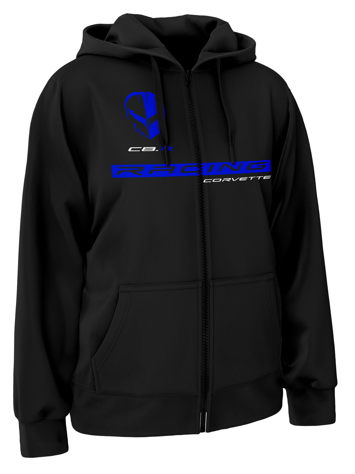Corvette Racing C8R Jake Skull Zipper Hoodie