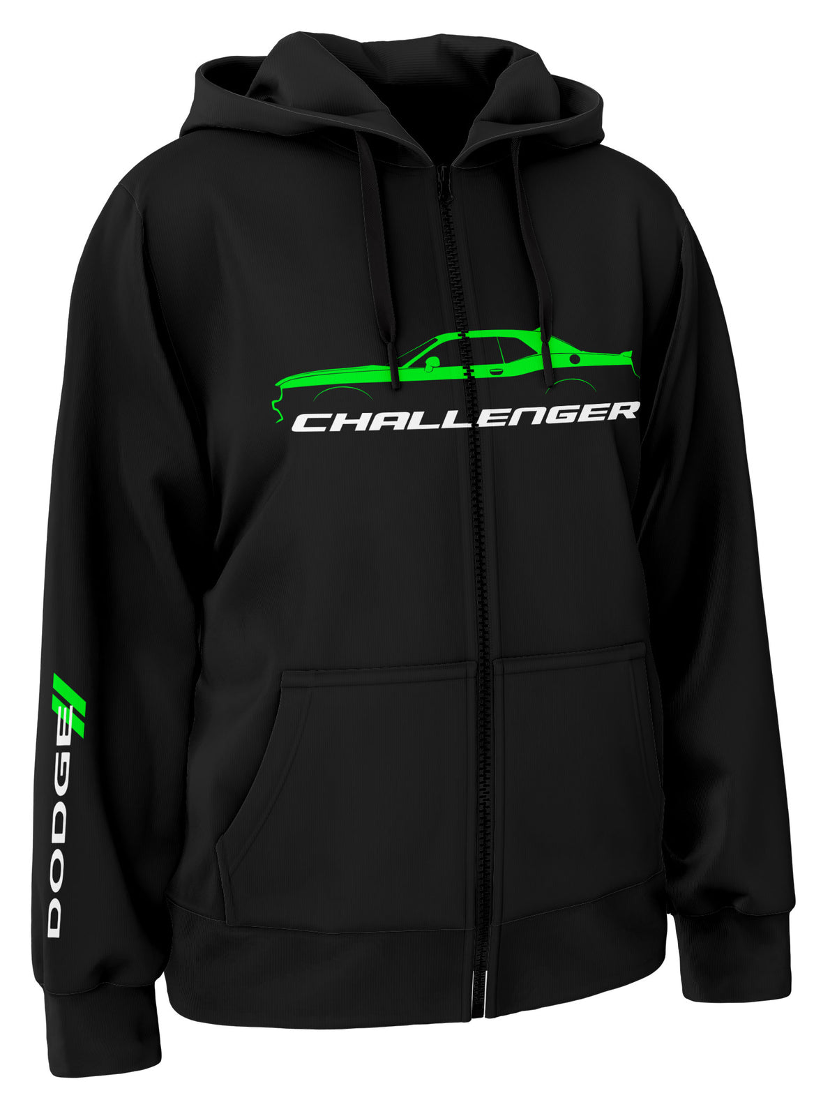 Dodge Challenger Zipper Hoodie