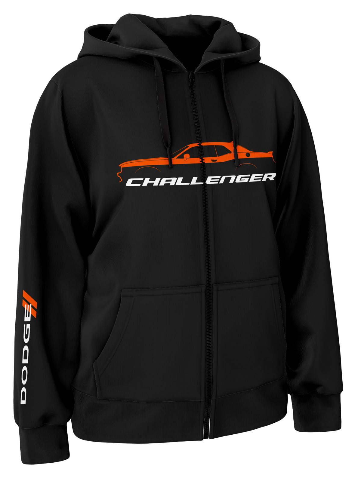 Dodge Challenger Zipper Hoodie