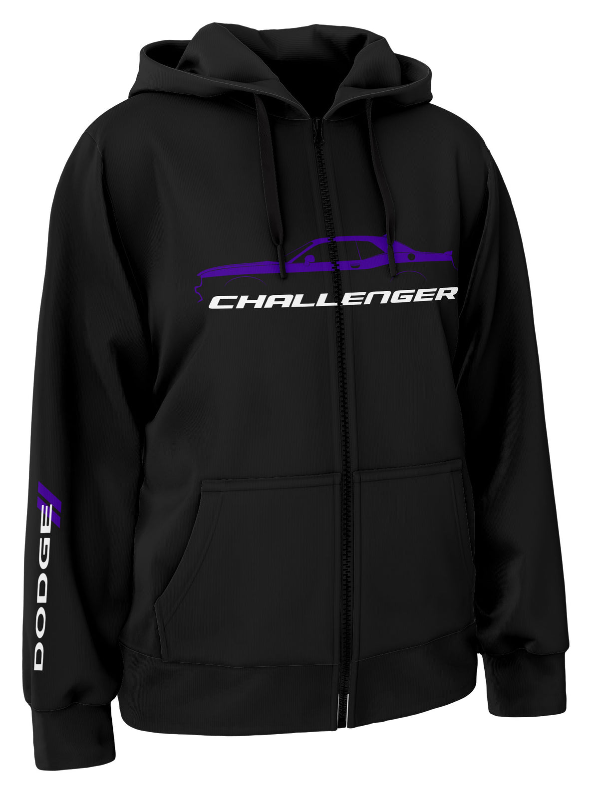 Dodge Challenger Zipper Hoodie