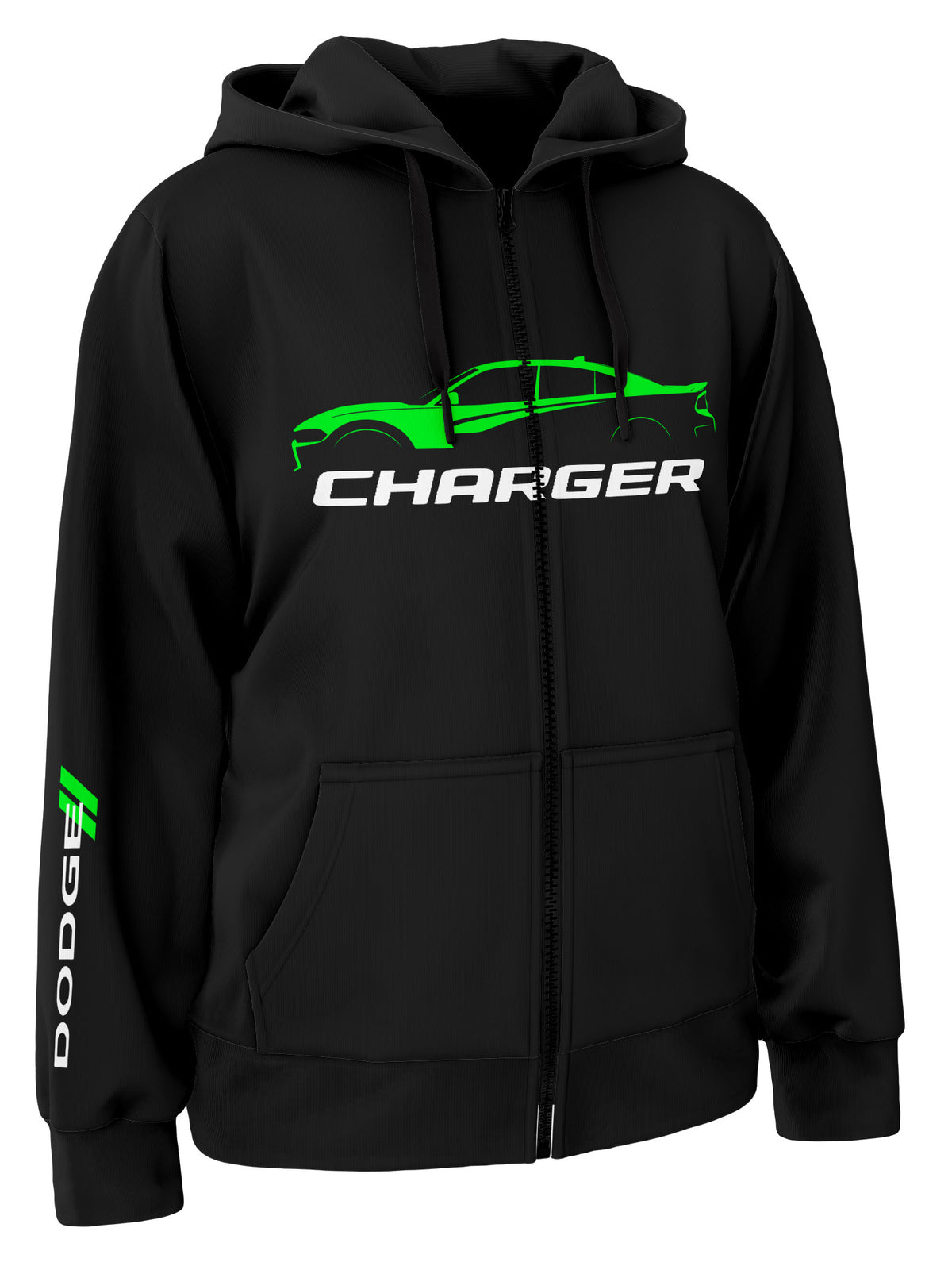 Dodge Charger Zipper Hoodie