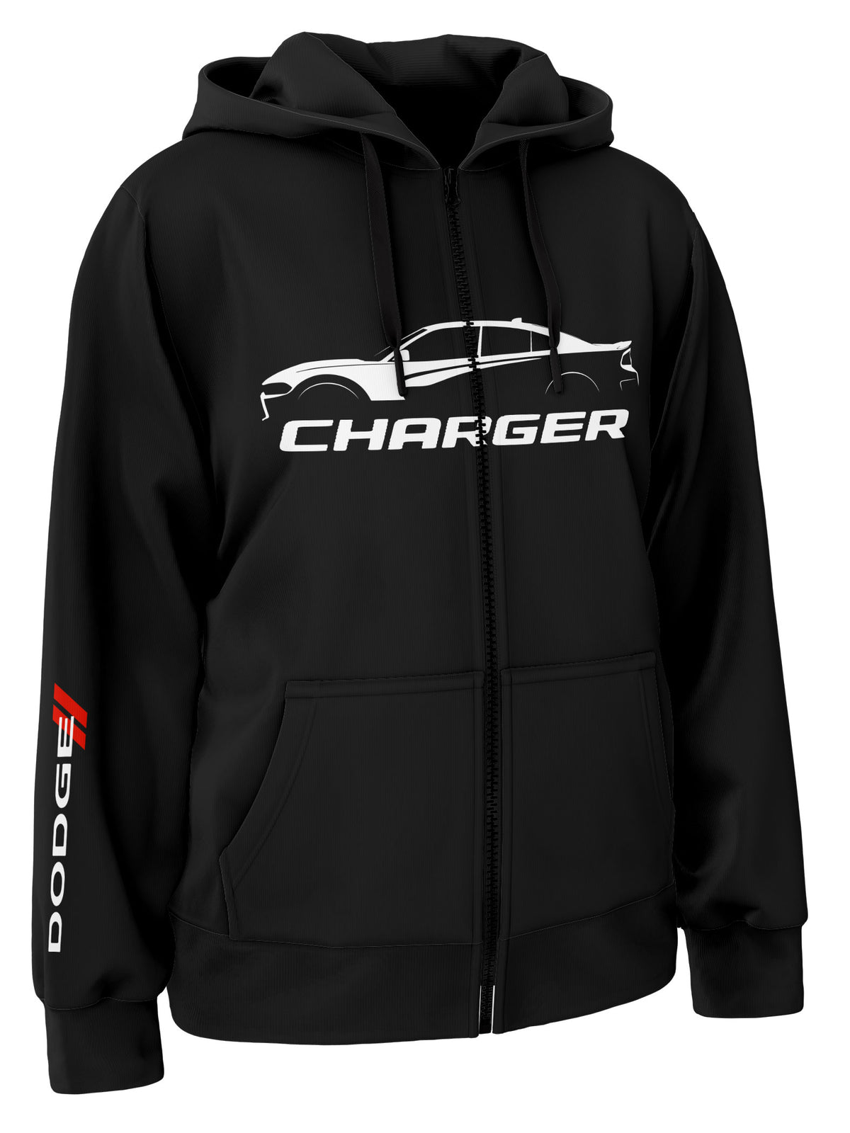 Dodge Charger Zipper Hoodie