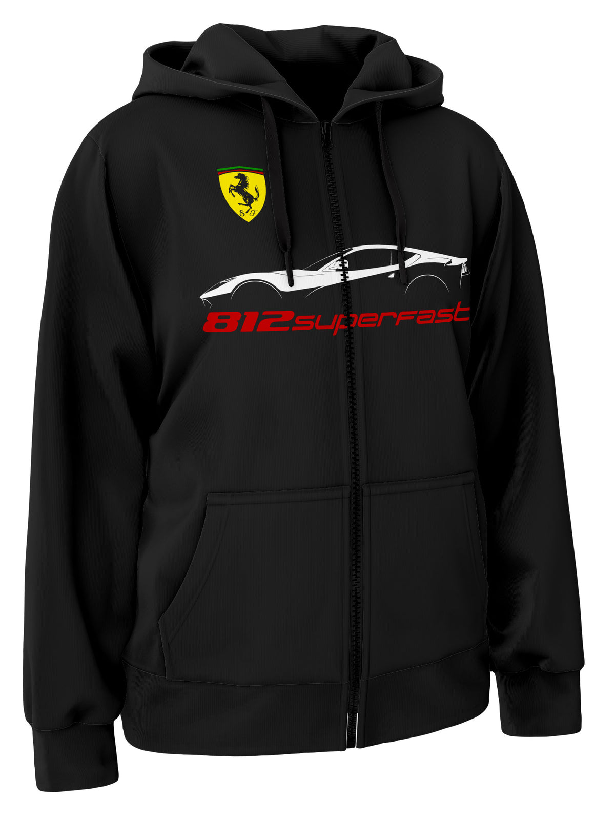 Ferrari 812 Superfast Zipper Hoodie