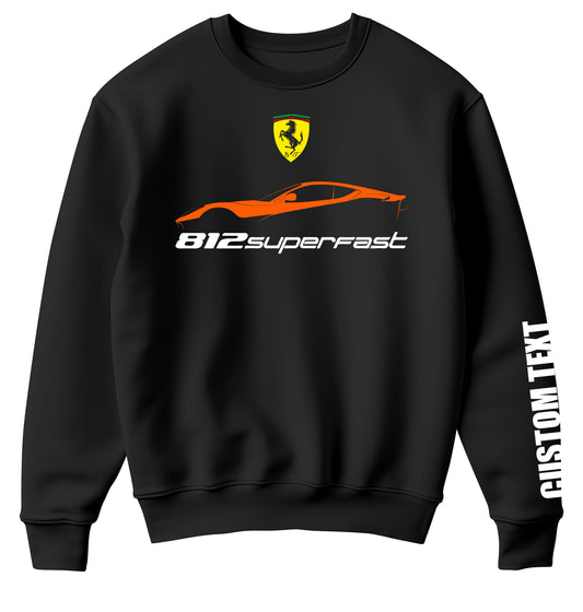 Ferrari 812 Superfast Personalized Sweatshirt