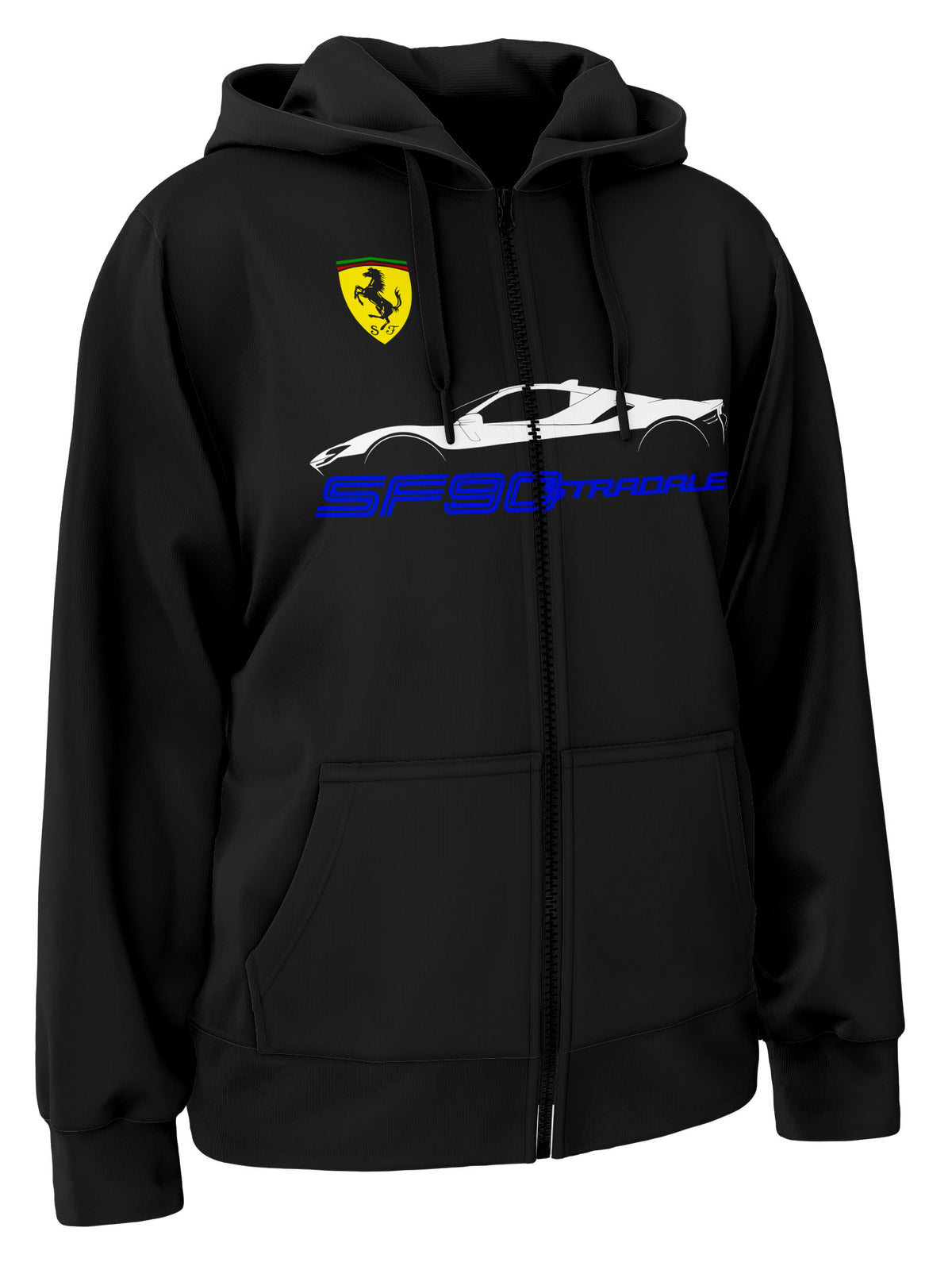 Ferrari Sf90 Stradale Zipper Hoodie