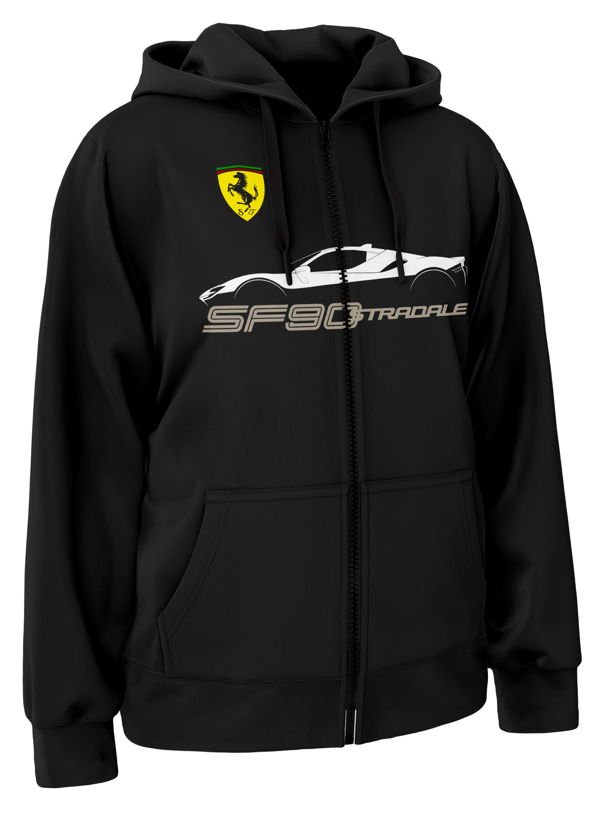 Ferrari Sf90 Stradale Zipper Hoodie