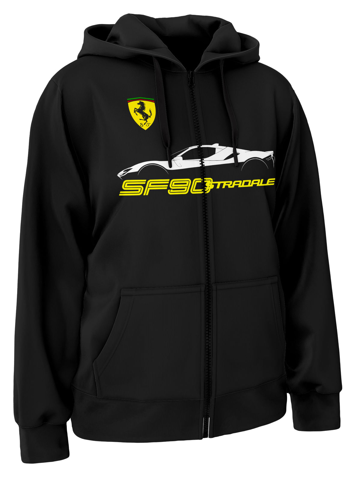Ferrari Sf90 Stradale Zipper Hoodie