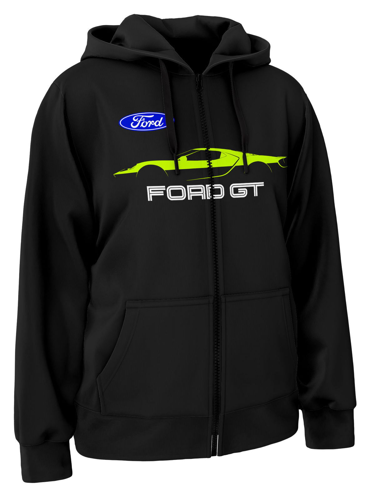 Ford Gt Zipper Hoodie