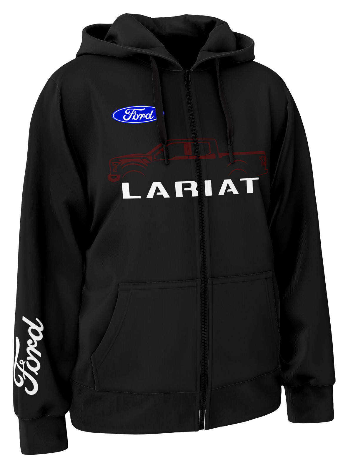 Ford Lariat Zipper Hoodie