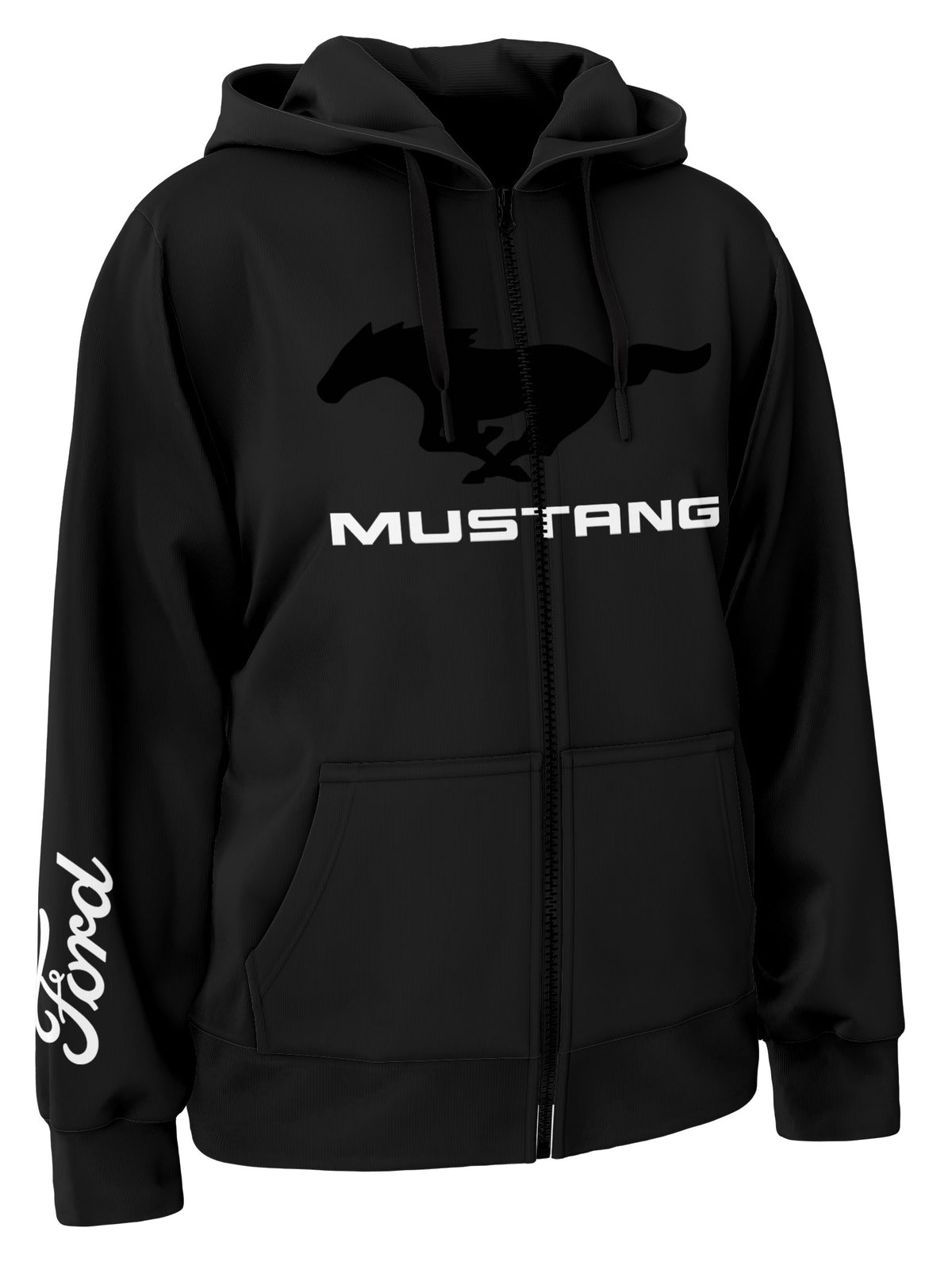 Ford Mustang Pony Zipper Hoodie