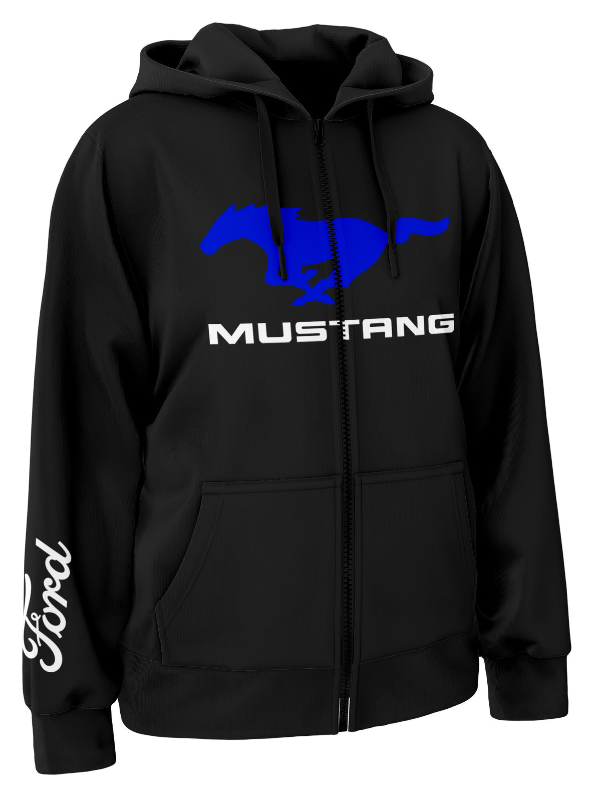 Ford Mustang Pony Zipper Hoodie