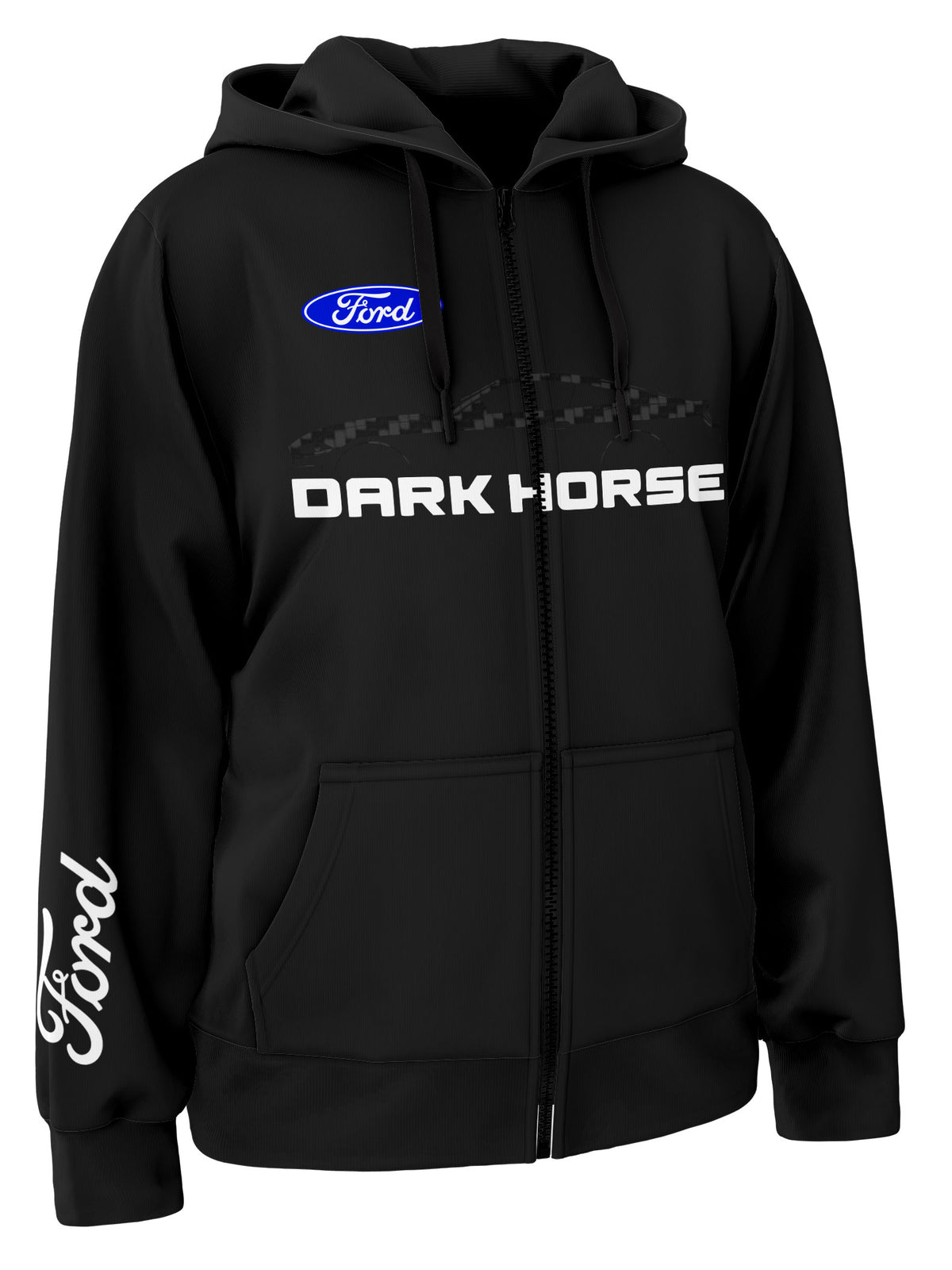 Ford Mustang Dark Horse Zipper Hoodie