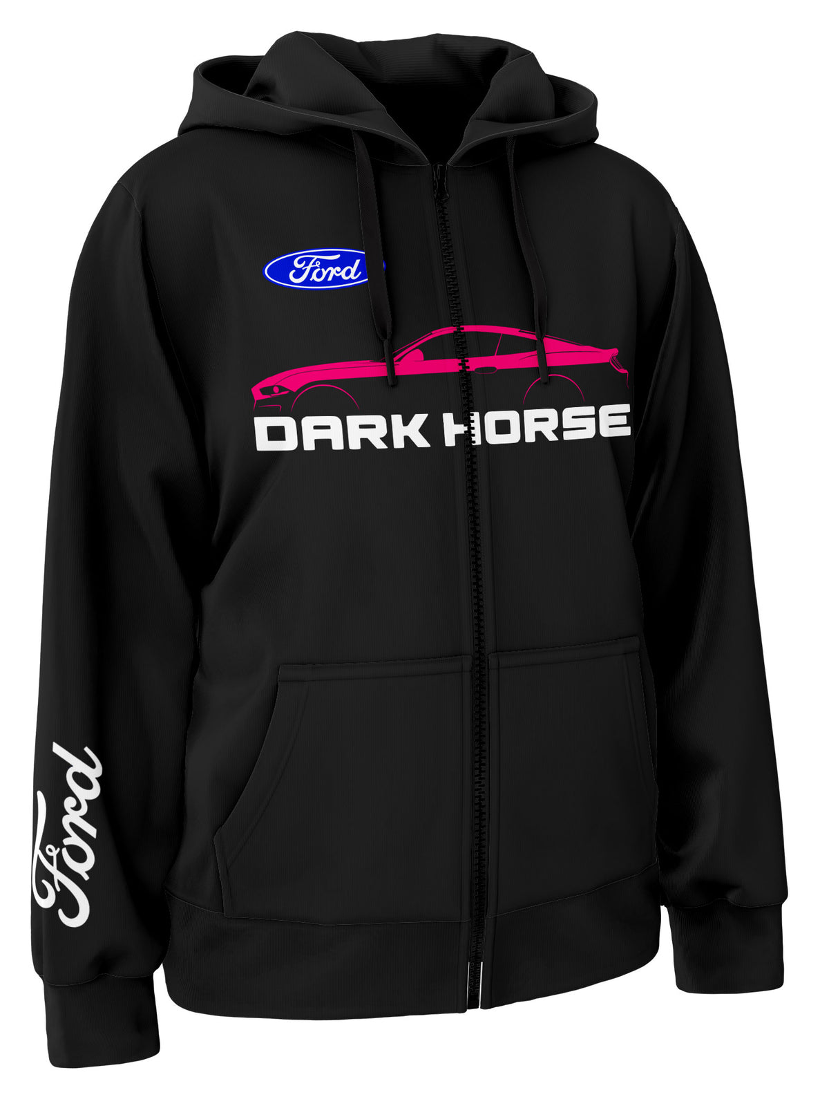 Ford Mustang Dark Horse Zipper Hoodie