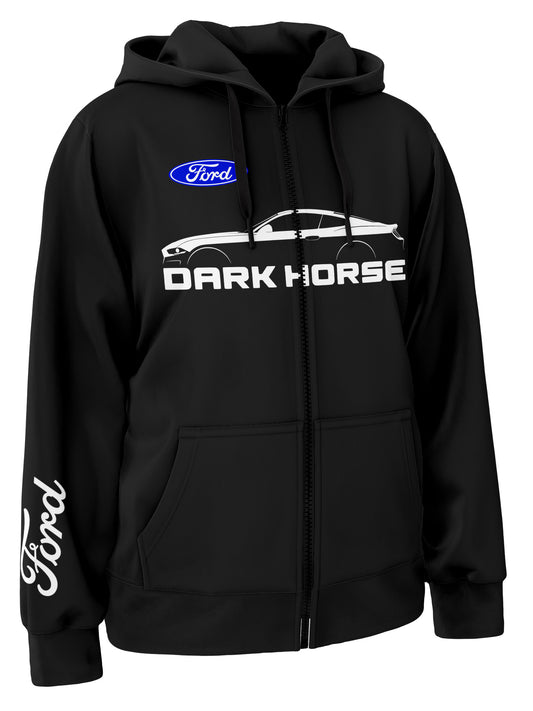 Ford Mustang Dark Horse Zipper Hoodie