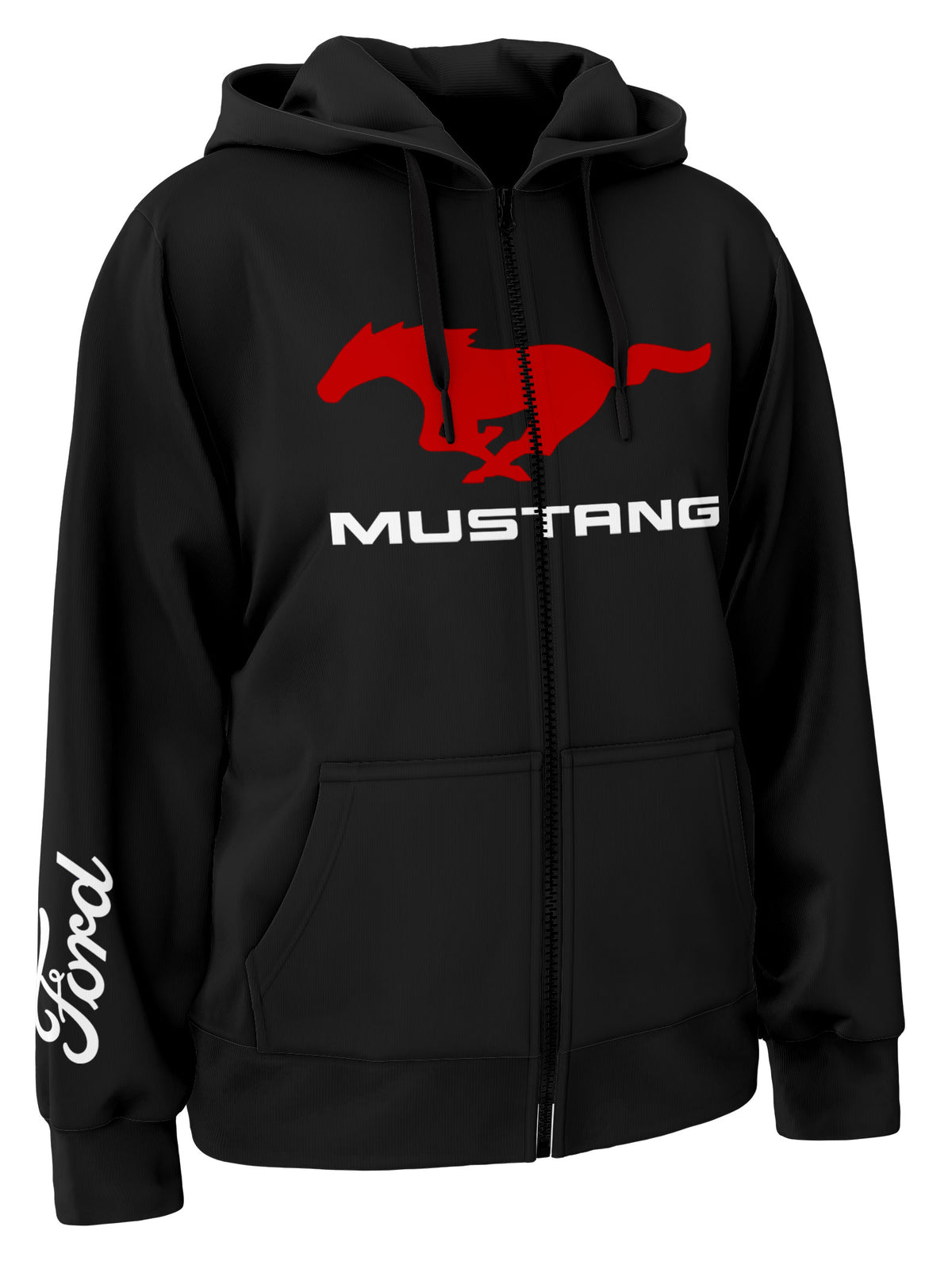Ford Mustang Pony Zipper Hoodie