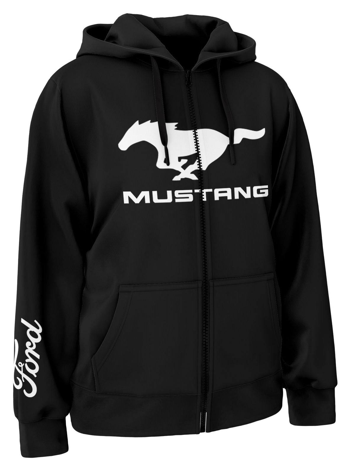 Ford Mustang Pony Zipper Hoodie