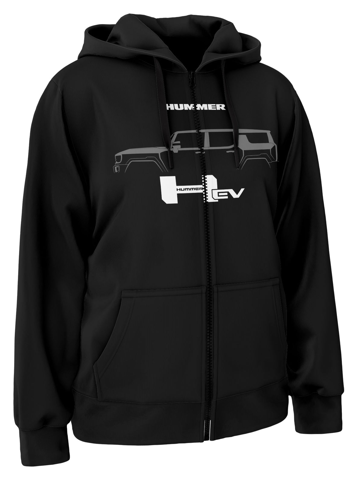 Hummer Ev Suv Zipper Hoodie