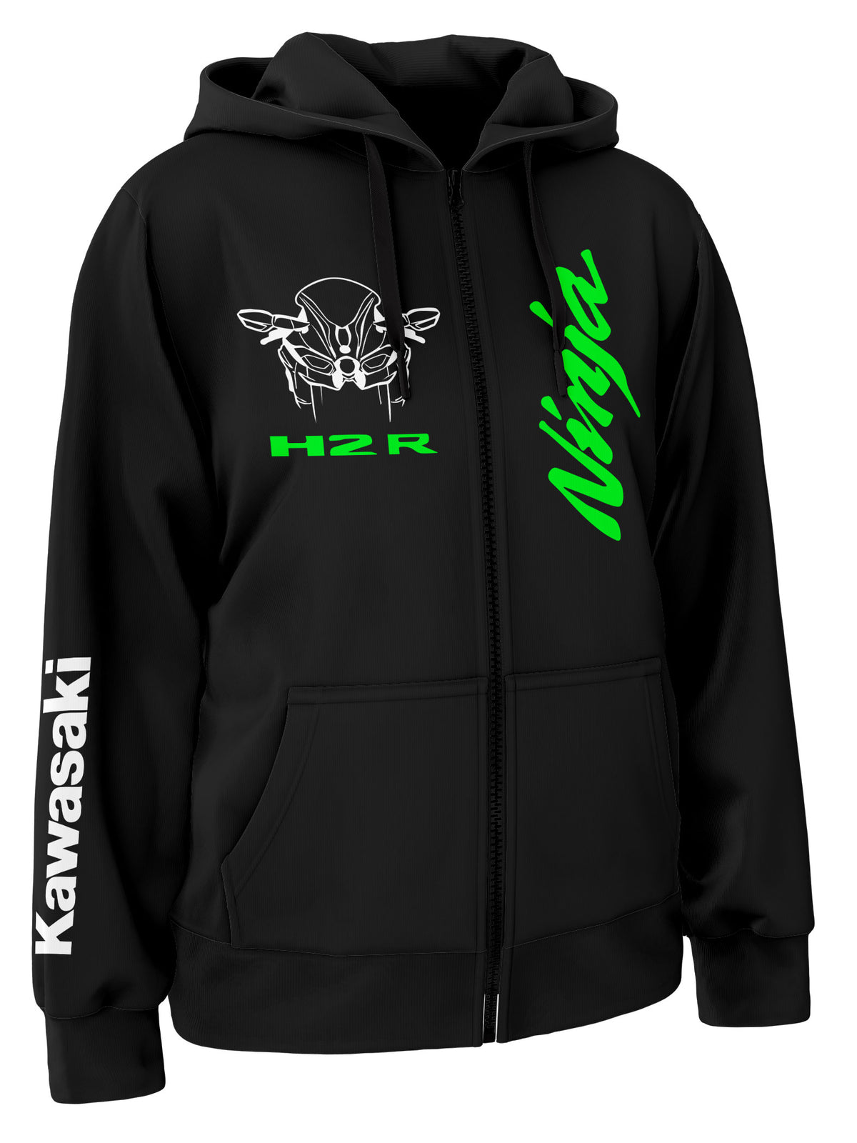Kawasaki Ninja H2R Custom Zipper Hoodie