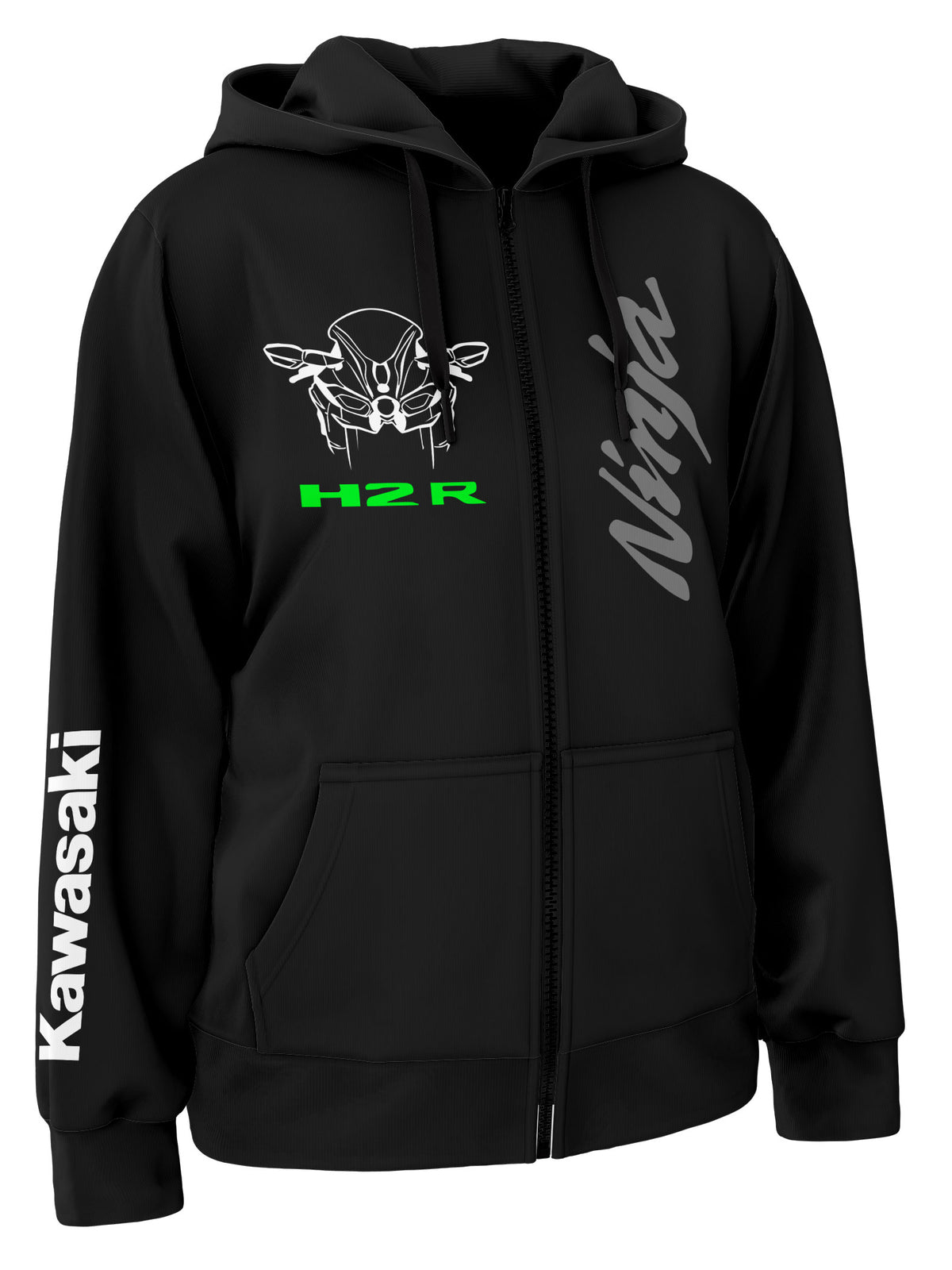 Kawasaki Ninja H2R Custom Zipper Hoodie