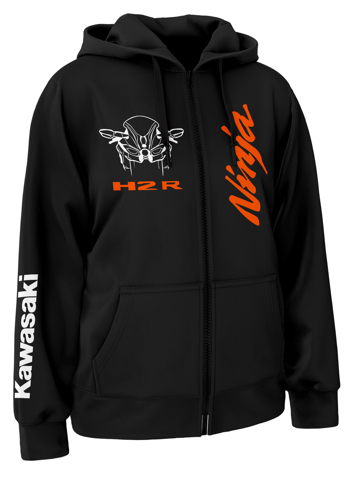 Kawasaki Ninja H2R Custom Zipper Hoodie