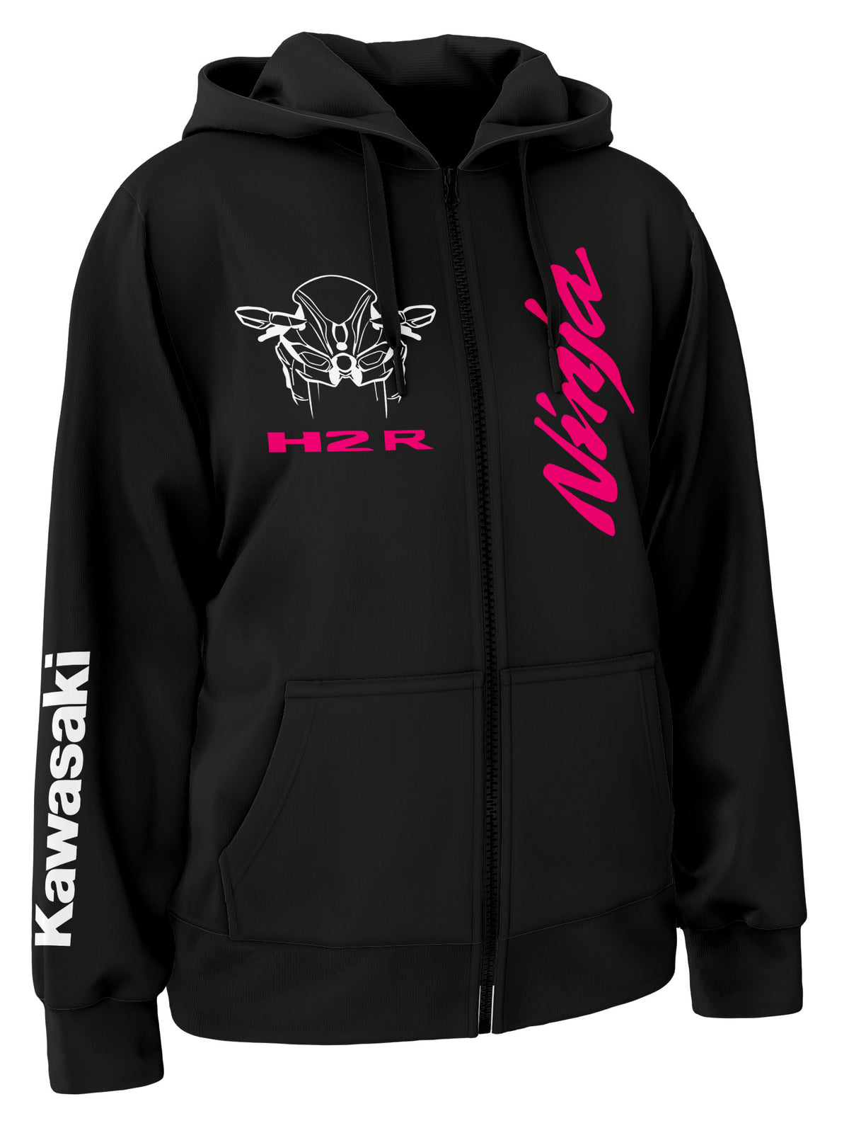 Kawasaki Ninja H2R Custom Zipper Hoodie