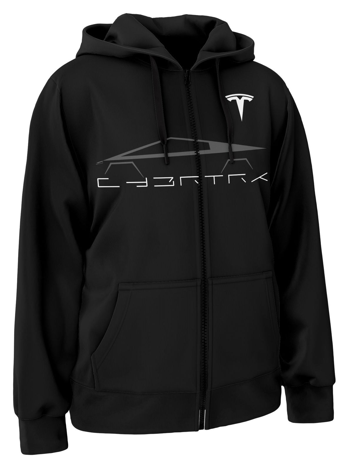 Tesla Cybertruck Zipper Hoodie
