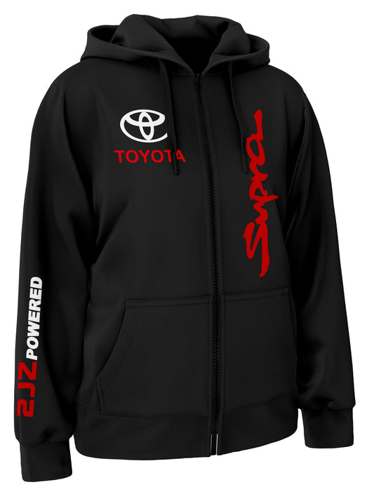 Toyota Supra 2JZ Zipper Hoodie