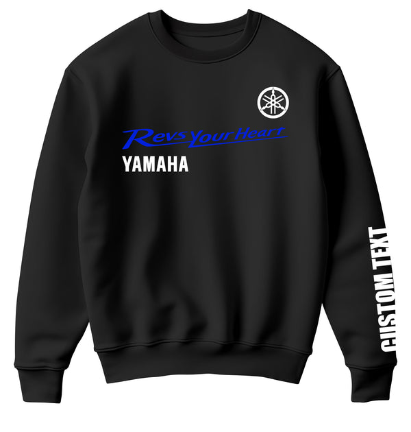 Yamaha Revs Your Heart Personalized Sweatshirt