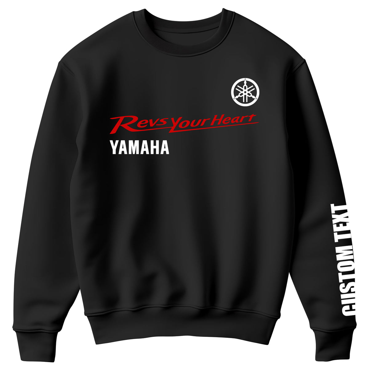 Yamaha Revs Your Heart Personalized Sweatshirt